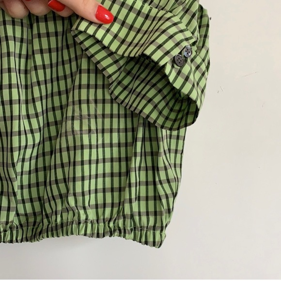 Aritzia cropped flowy blouse with puff sleeves - Picture 2 of 3